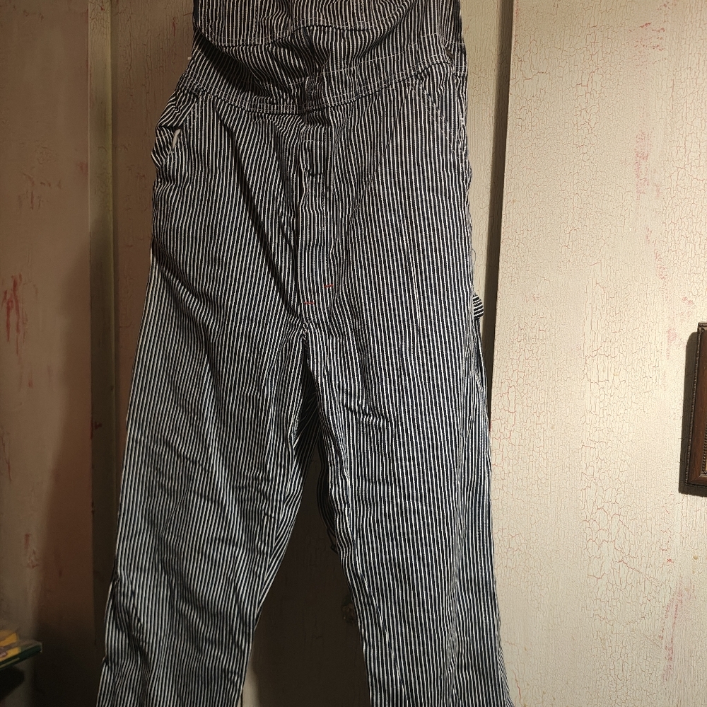 Dickies Black and White Striped Chinos